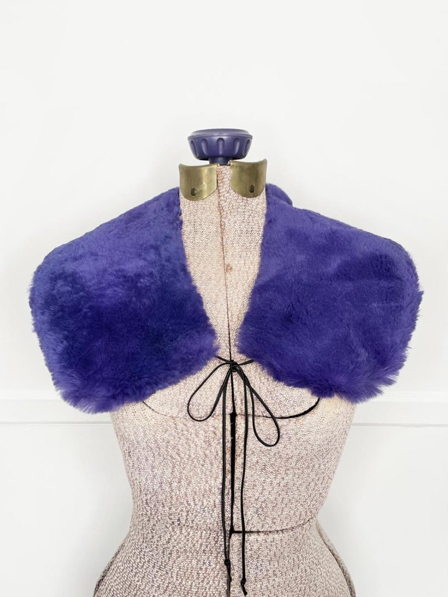 vintage shaved mink fur tie collar - good market thrift store