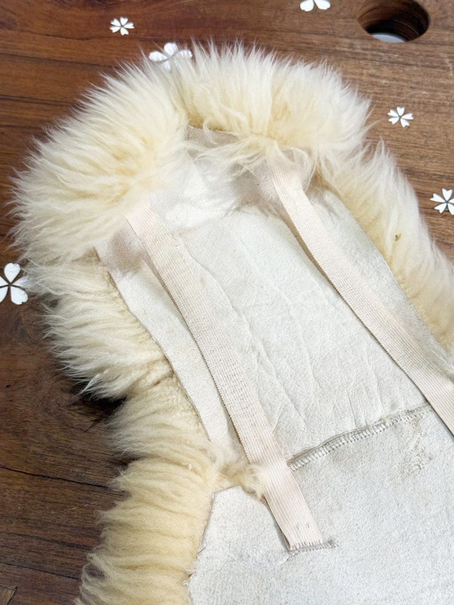 vintage sheepskin chair cover | area rug - good market thrift store