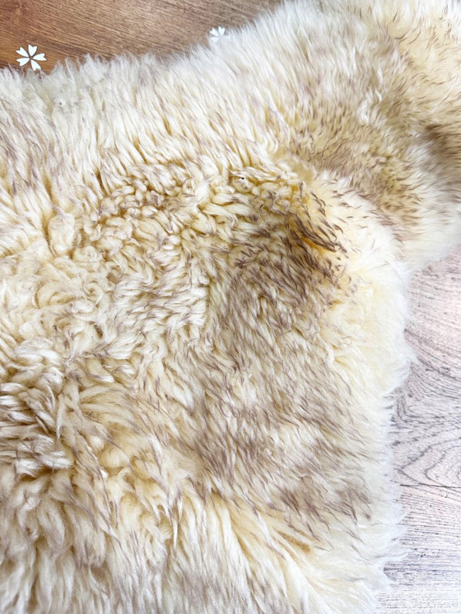 vintage sheepskin chair cover | area rug - good market thrift store