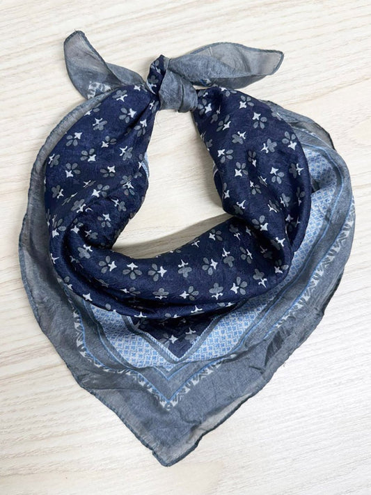 vintage silk sheer square scarf - good market thrift store