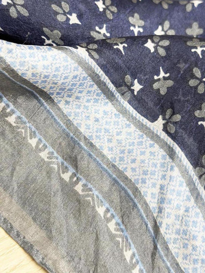 vintage silk sheer square scarf - good market thrift store