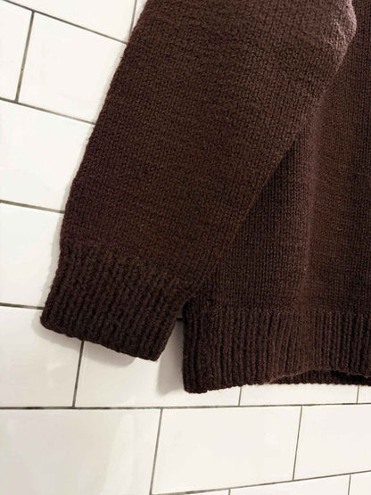 vintage ski chalet fair isle knit turtleneck - good market thrift store