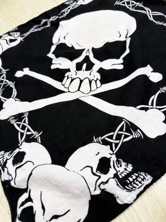 vintage skull and bones bandana - good market thrift store