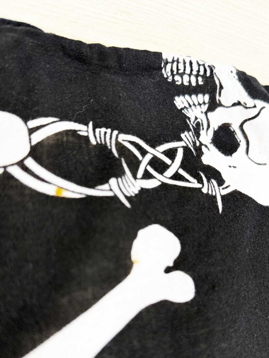 vintage skull and bones bandana - good market thrift store