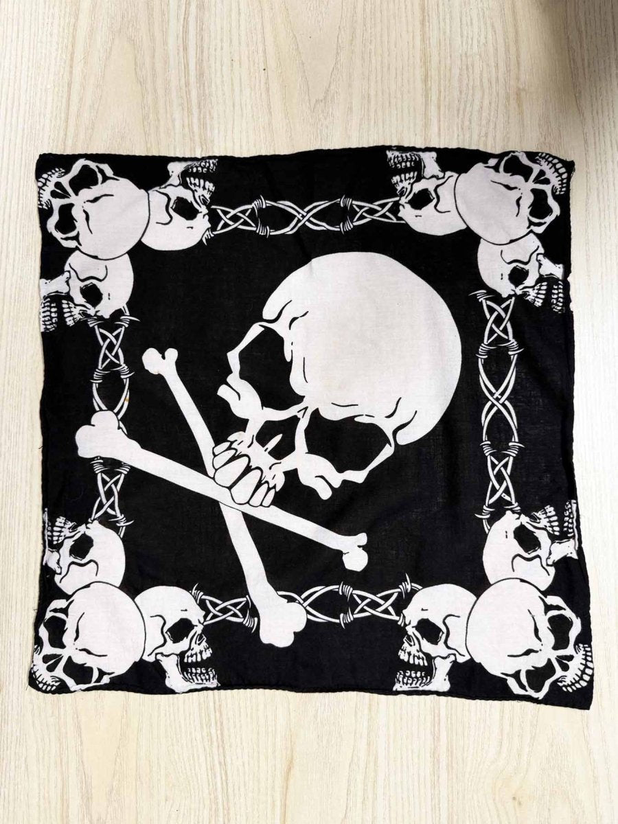 vintage skull and bones bandana - good market thrift store