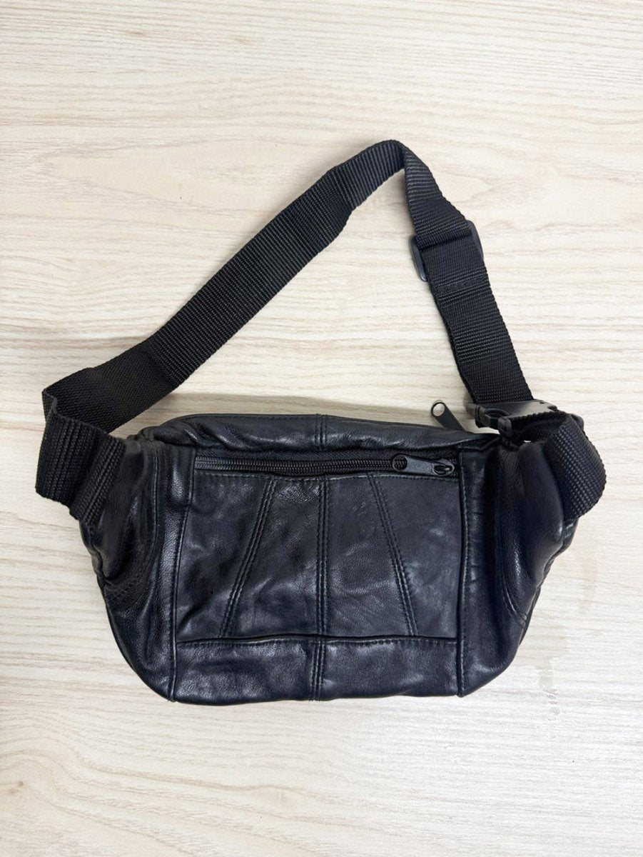 vintage soft leather belt bag - good market thrift store