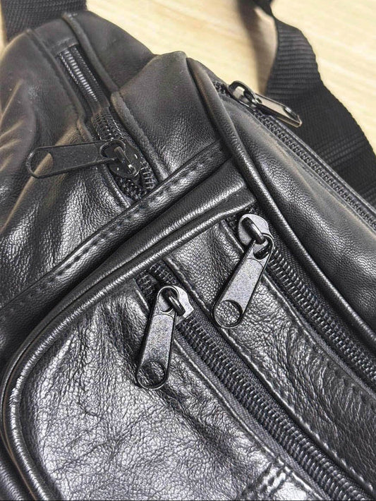 vintage soft leather belt bag - good market thrift store