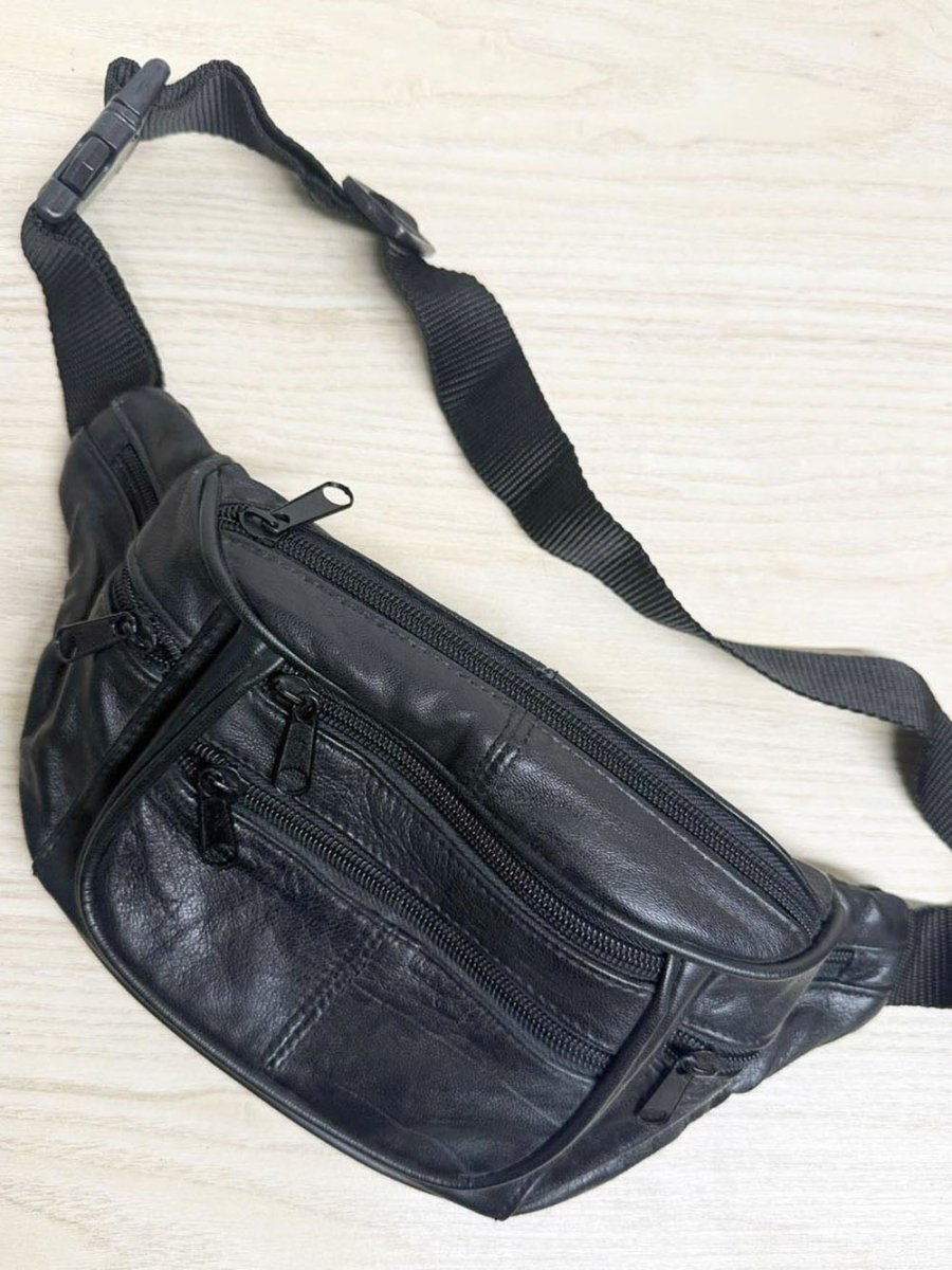 vintage soft leather belt bag - good market thrift store
