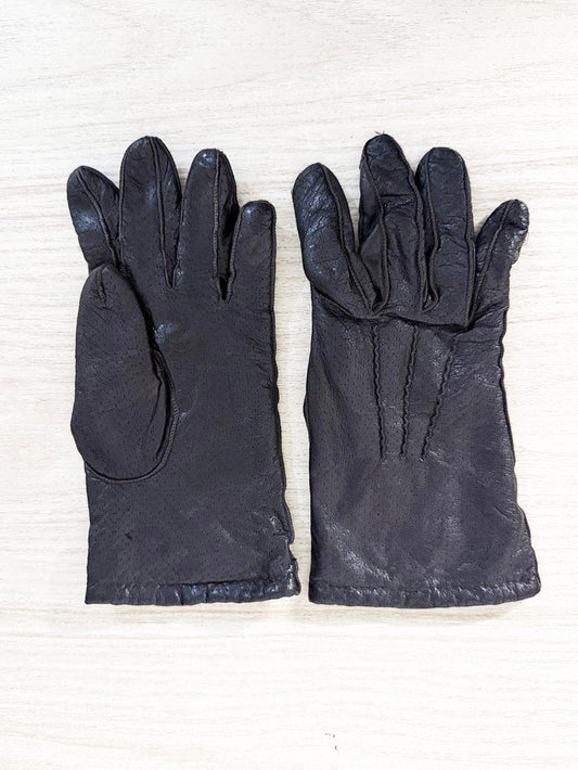 vintage soft leather gloves | 100% wool lining - good market thrift store