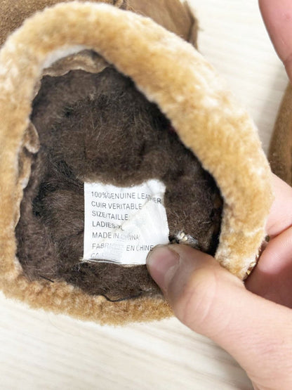 vintage soft leather sheepskin mittens - good market thrift store