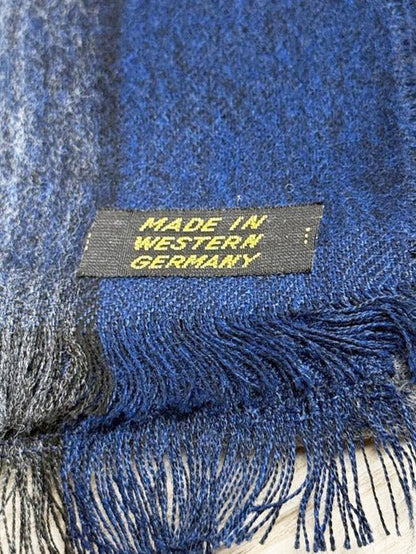 vintage soft tartan fringe scarf | made in West Germany - good market thrift store