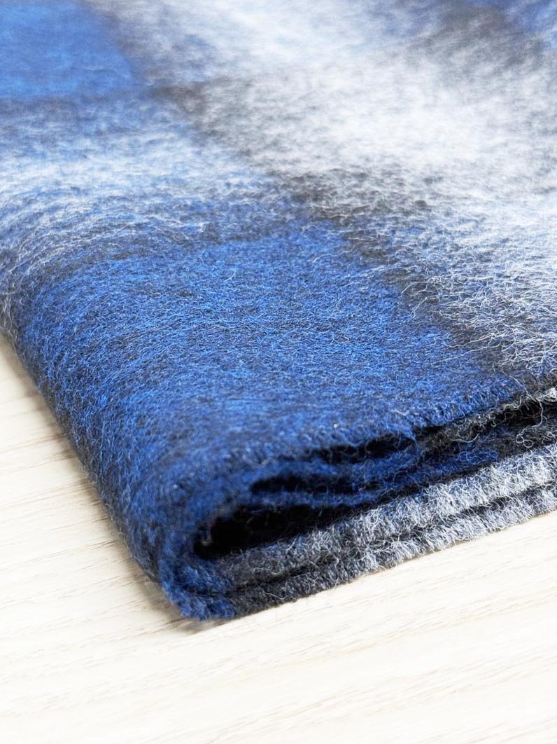 vintage soft tartan fringe scarf | made in West Germany - good market thrift store