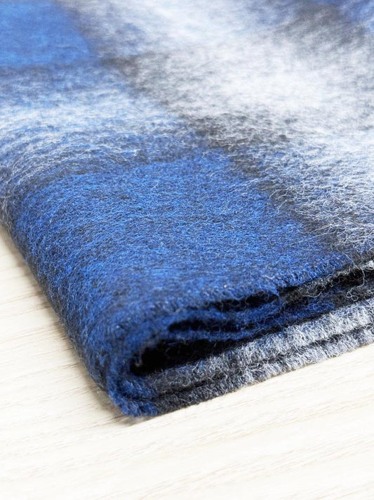 vintage soft tartan fringe scarf | made in West Germany - good market thrift store