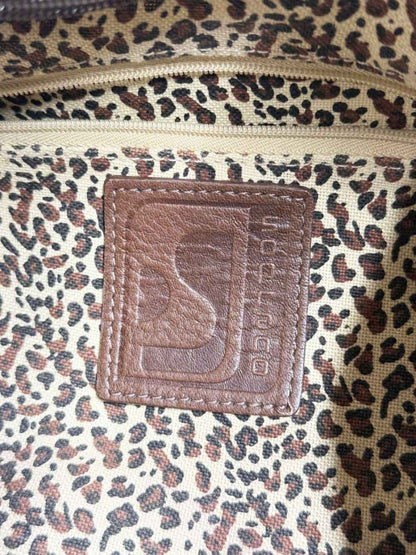 vintage soprano leather ruched shoulder bag - good market thrift store