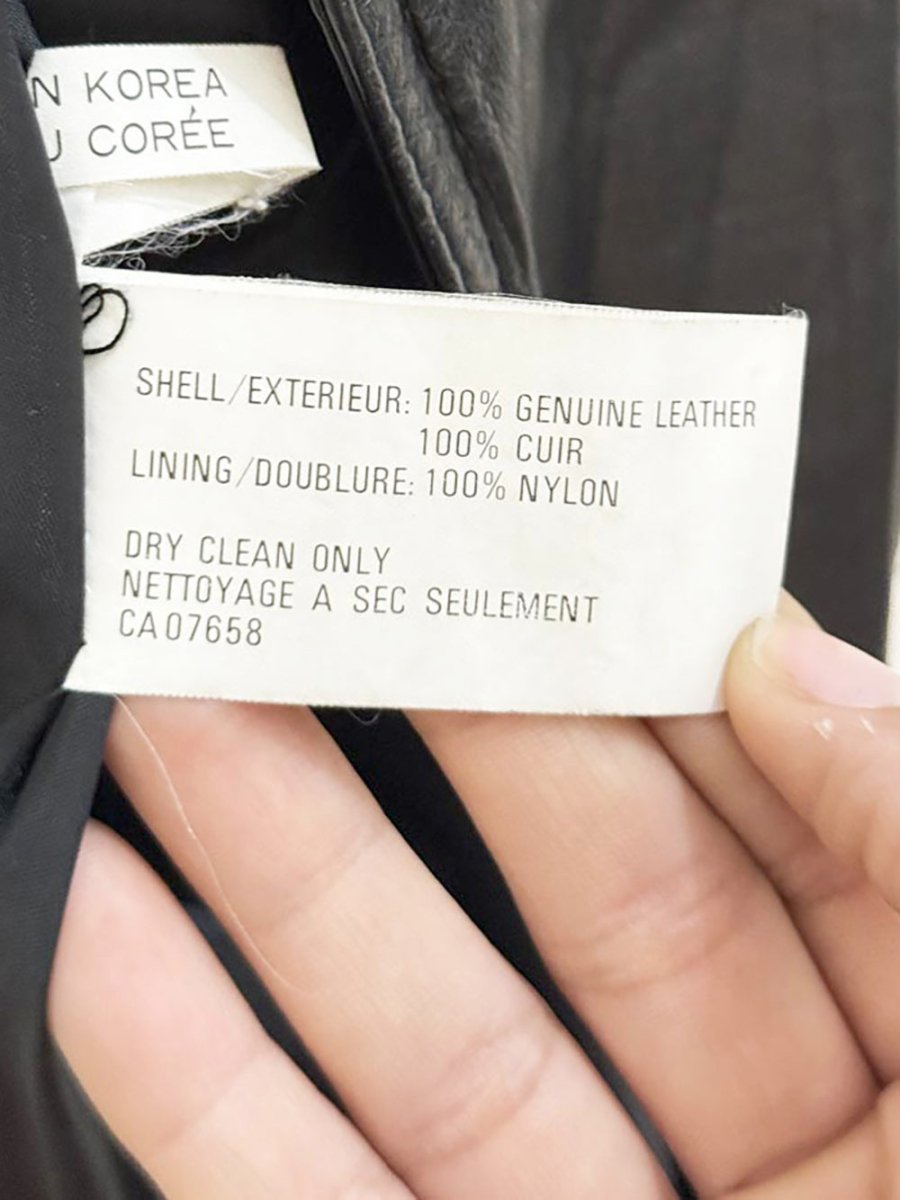 vintage split end ltd. soft leather v - stitch detail belted trench coat - good market thrift store
