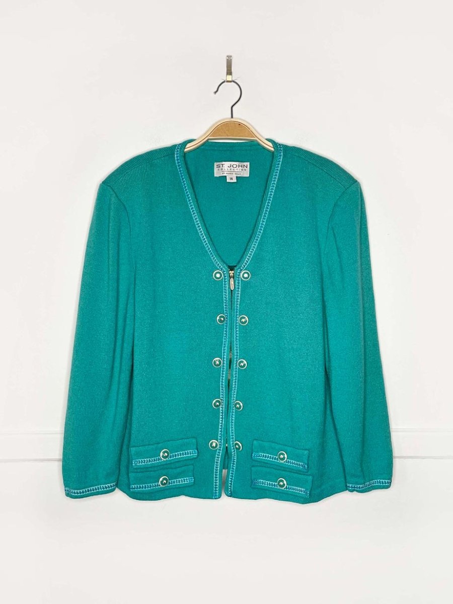 vintage st john wool knit blazer | by marie gray - good market thrift store