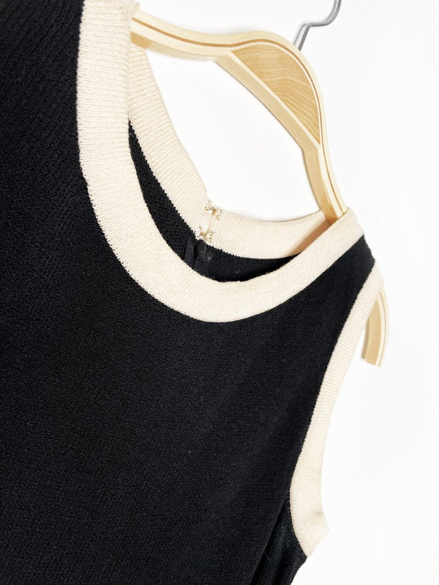 vintage st john wool sleeveless knit dress | made in USA - good market thrift store