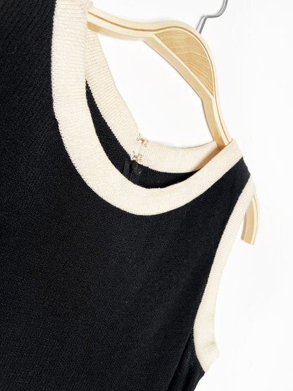 vintage st john wool sleeveless knit dress | made in USA - good market thrift store