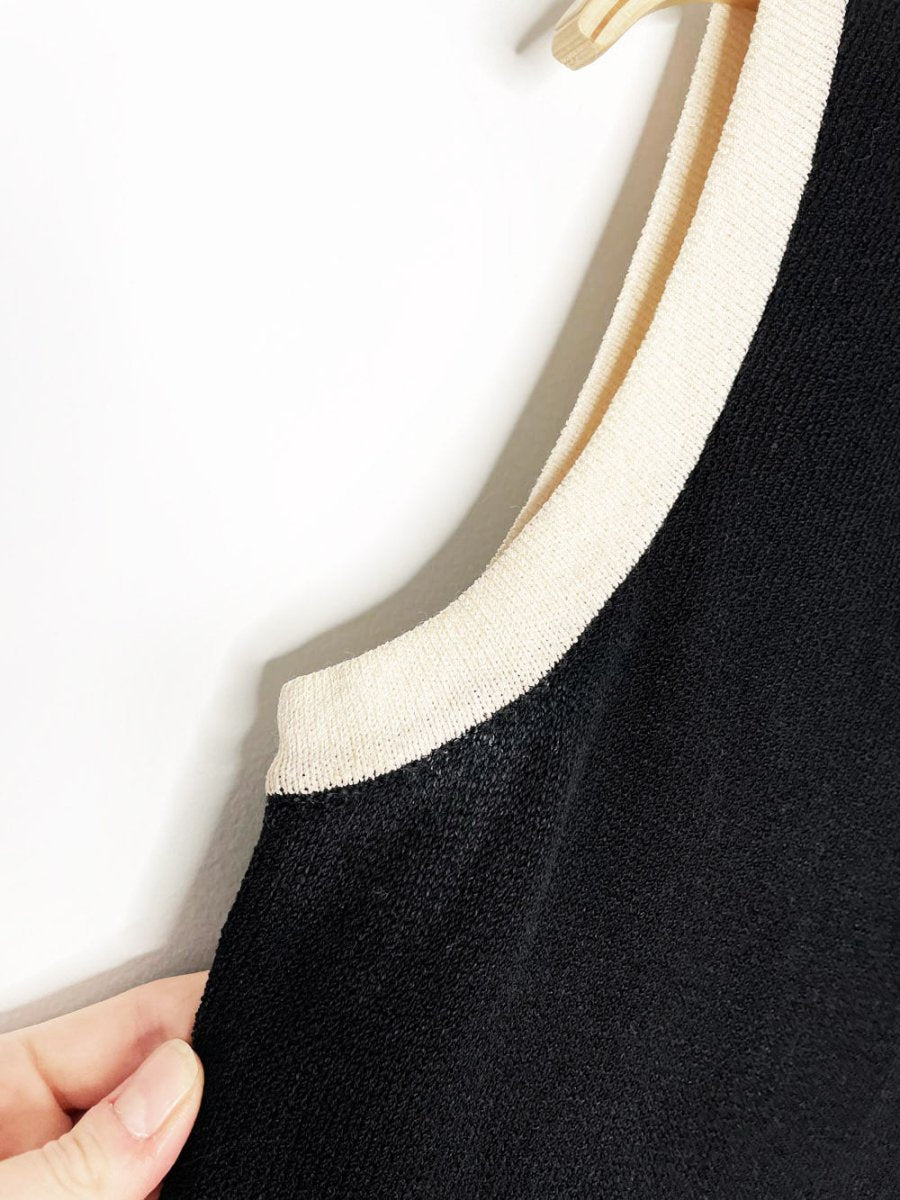 vintage st john wool sleeveless knit dress | made in USA - good market thrift store