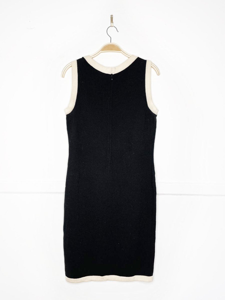 vintage st john wool sleeveless knit dress | made in USA - good market thrift store