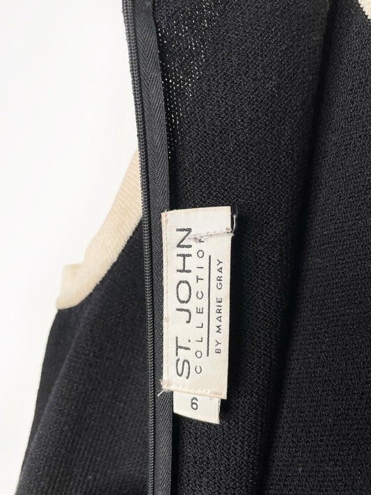 vintage st john wool sleeveless knit dress | made in USA - good market thrift store