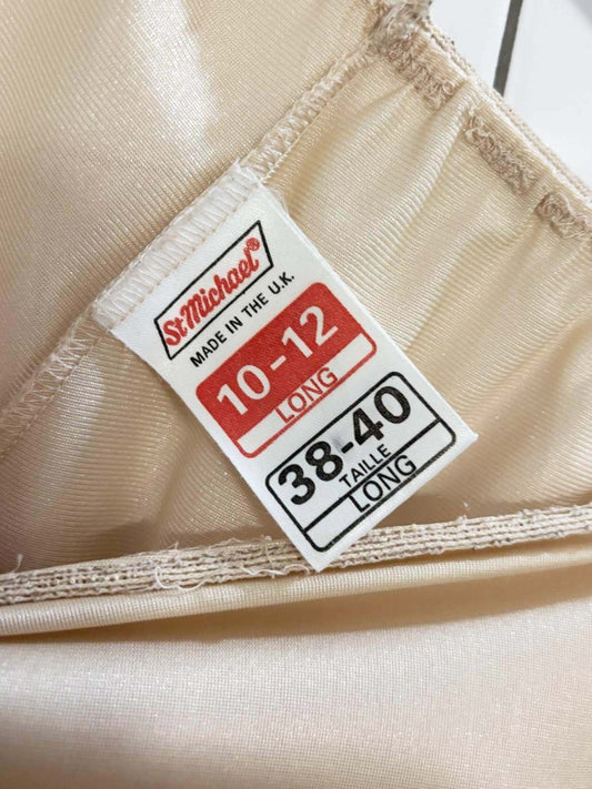 vintage st michael nylon ruffled hem slip skirt | made in UK - good market thrift store