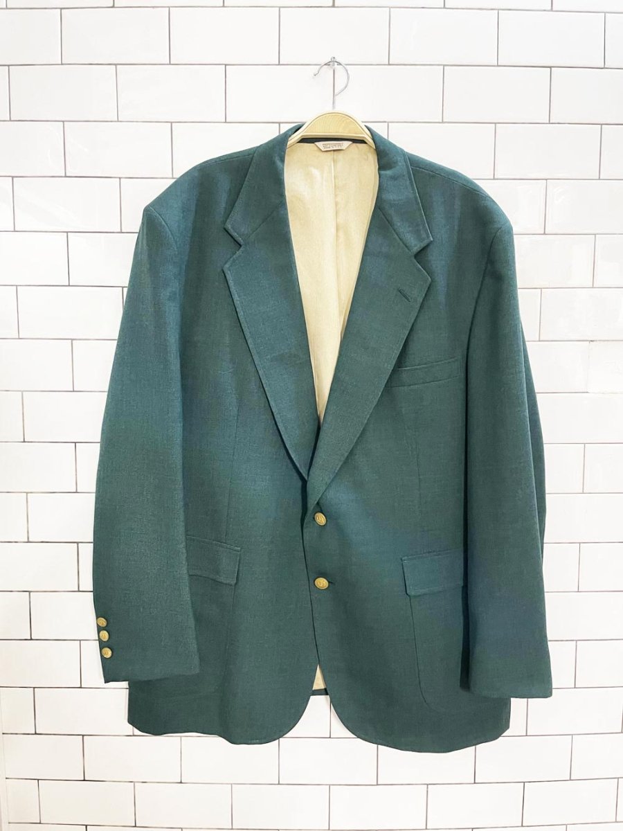 vintage stafford wool - blend crest - button blazer | made in USA - good market thrift store