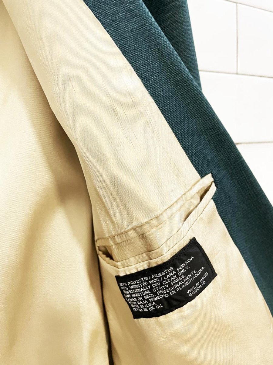 vintage stafford wool - blend crest - button blazer | made in USA - good market thrift store