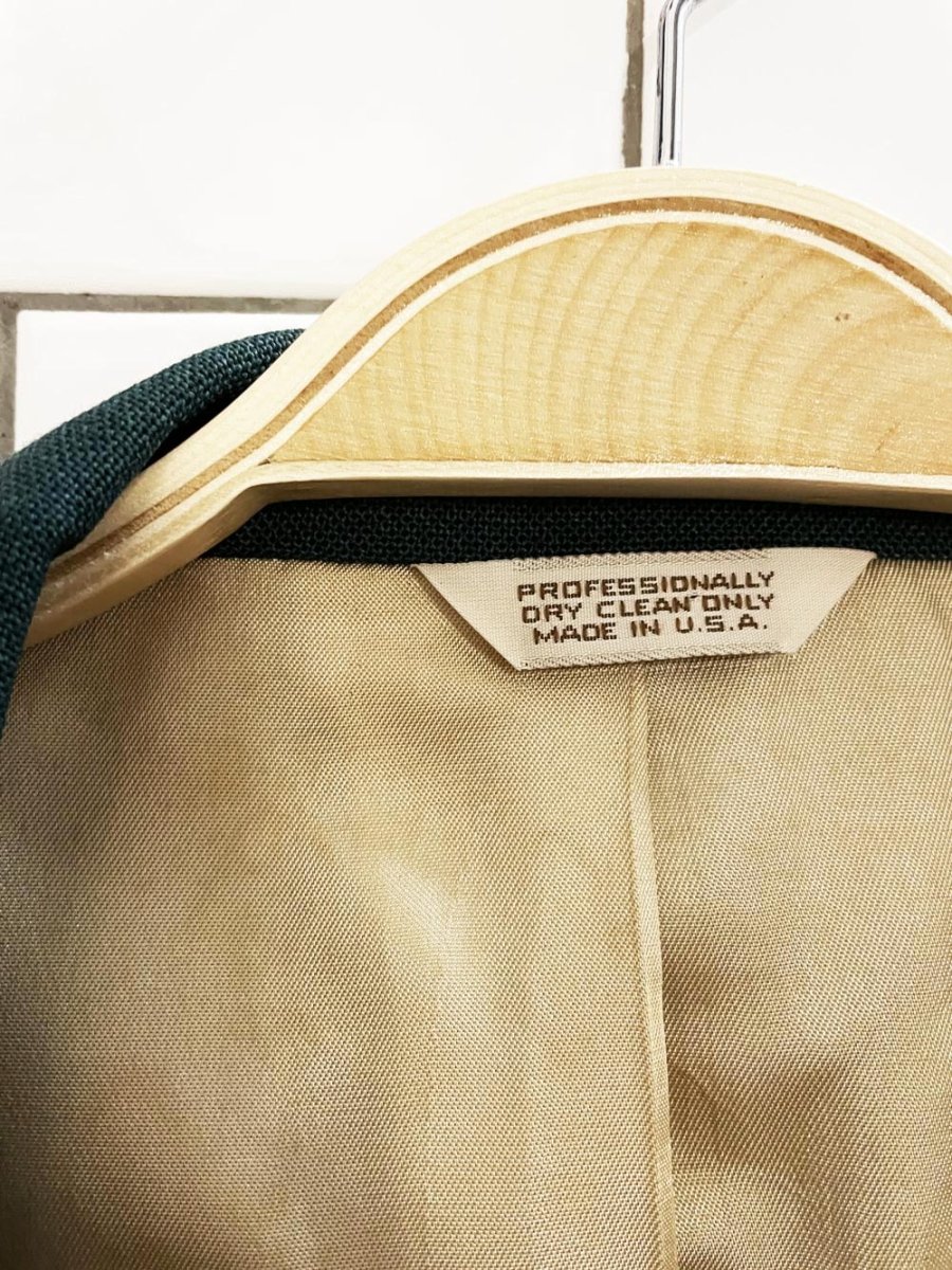 vintage stafford wool - blend crest - button blazer | made in USA - good market thrift store