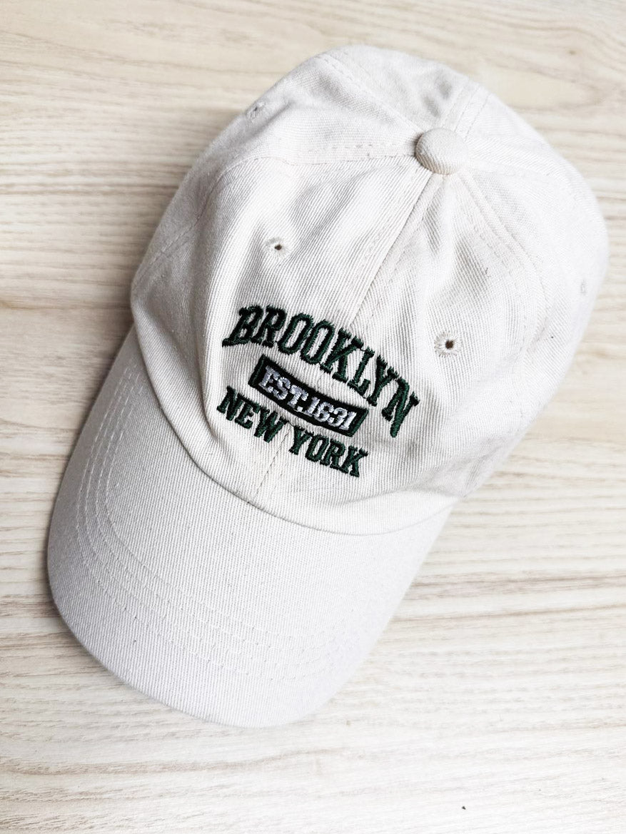vintage style brooklyn new york cotton cap - good market thrift store