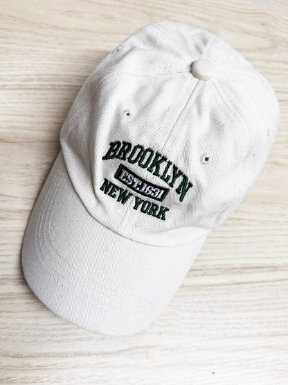 vintage style brooklyn new york cotton cap - good market thrift store