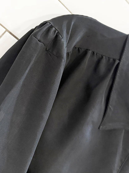 vintage style rite blouse full button poly blouse | made in Canada - good market thrift store