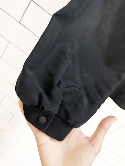 vintage style rite blouse full button poly blouse | made in Canada - good market thrift store