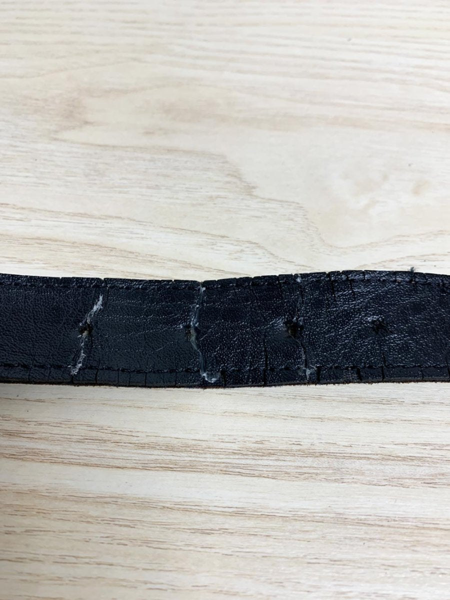 vintage suede gold lion head crest belt - good market thrift store