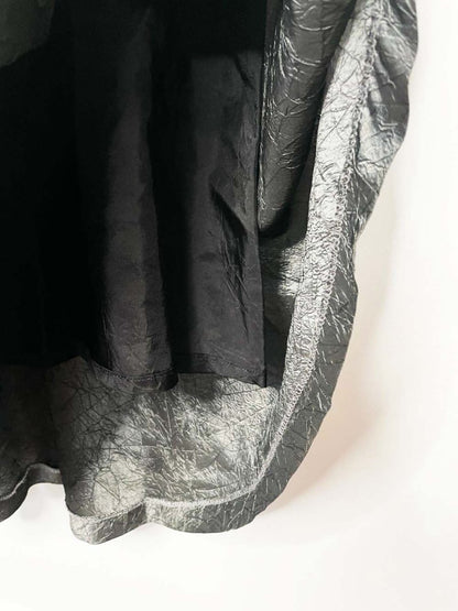 vintage sünde crinkle metallic maxi skirt | roland heizinger - good market thrift store