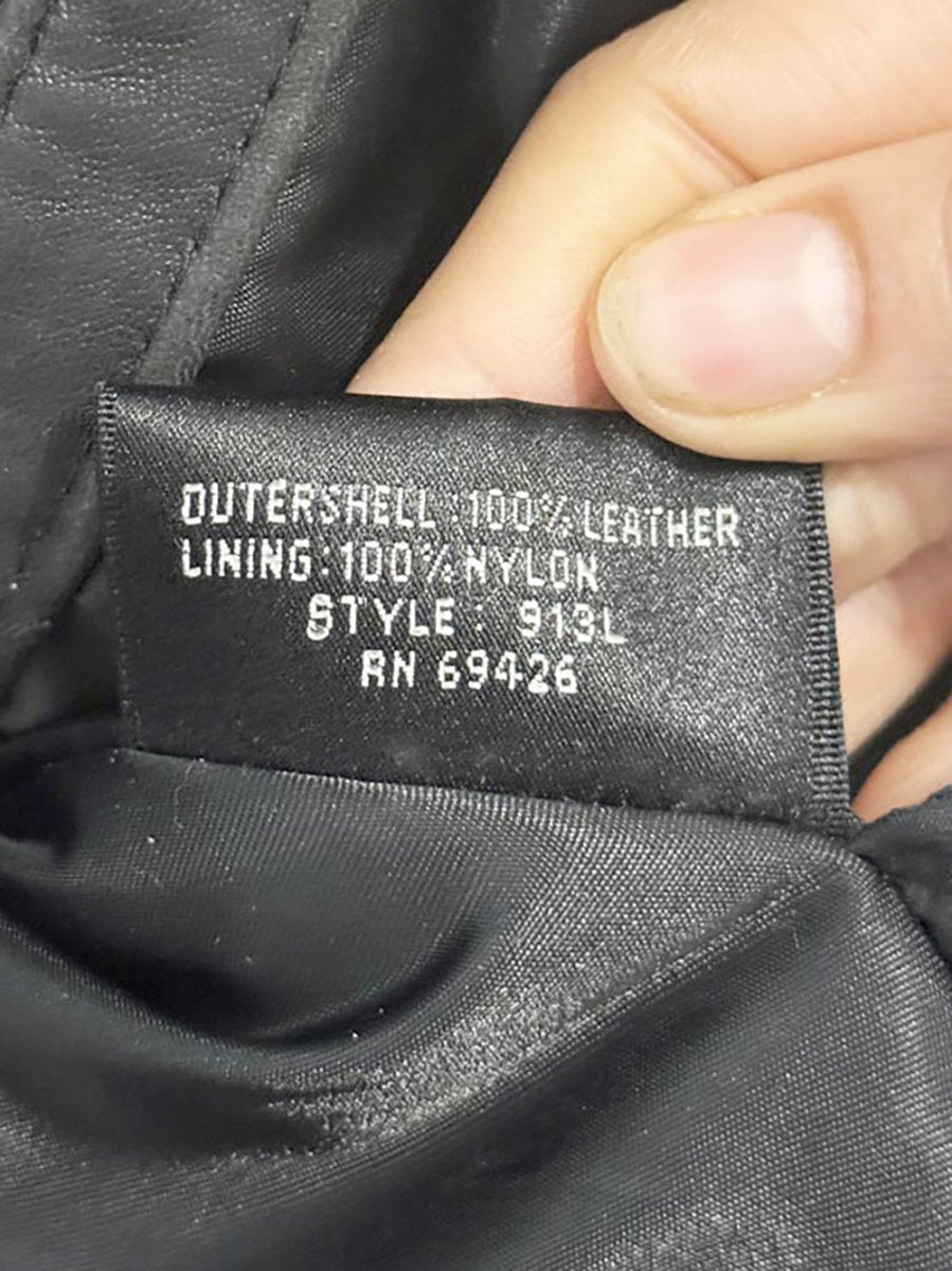 vintage tannery west soft leather belted biker jacket - good market thrift store