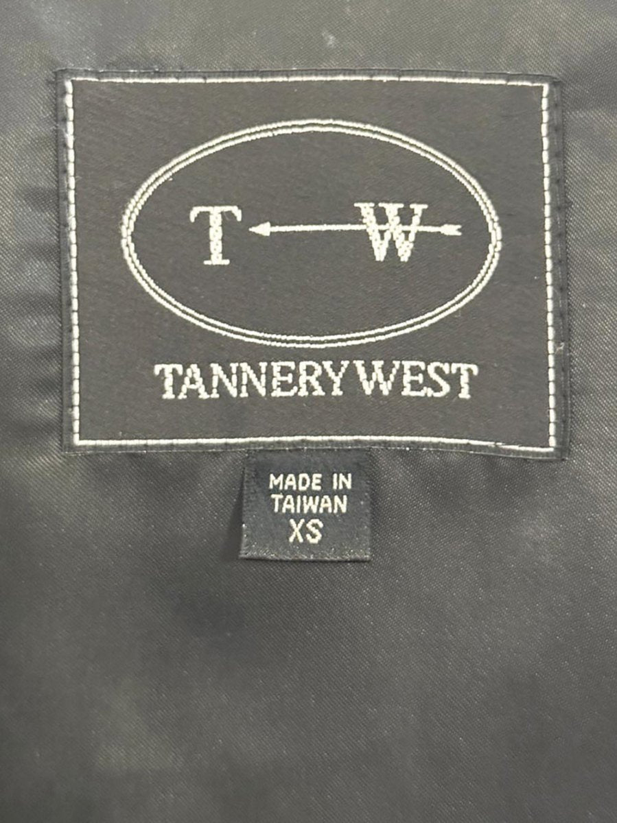vintage tannery west soft leather belted biker jacket - good market thrift store
