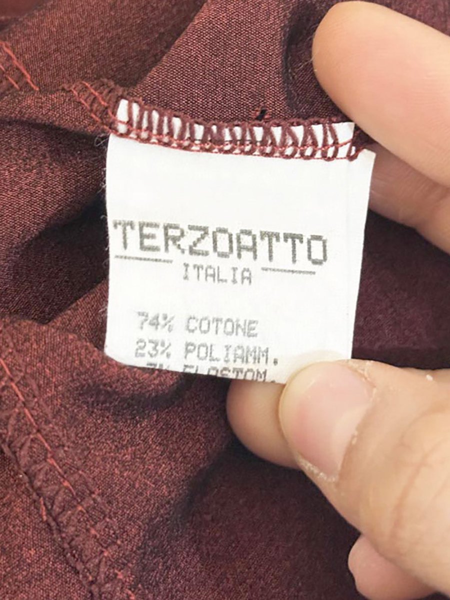 vintage terzoatto v - neck stretch long sleeve top | made in Italy - good market thrift store