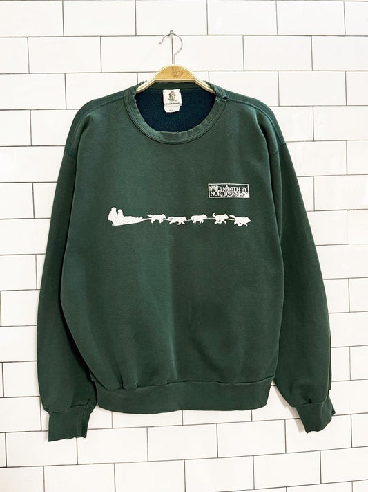 vintage tiger brand dogsled sweatshirt | north by northwest | made in Canada - good market thrift store