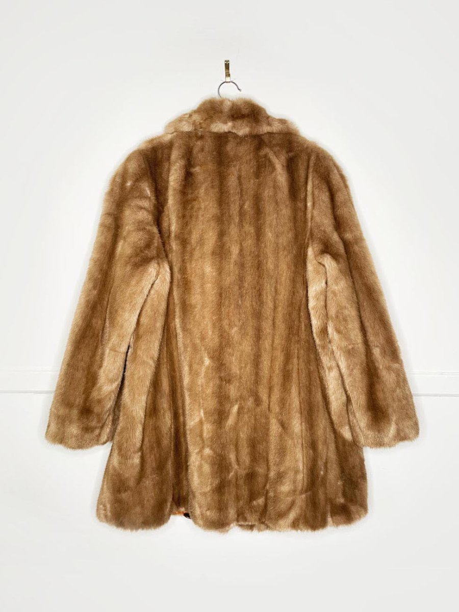 vintage tissavel france faux fur mink jacket - good market thrift store