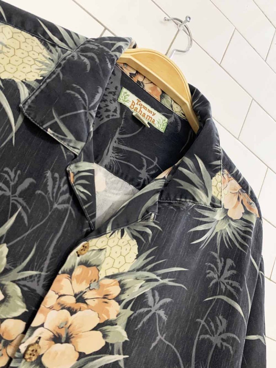 vintage tommy bahama 100% silk full button cabana shirt - good market thrift store