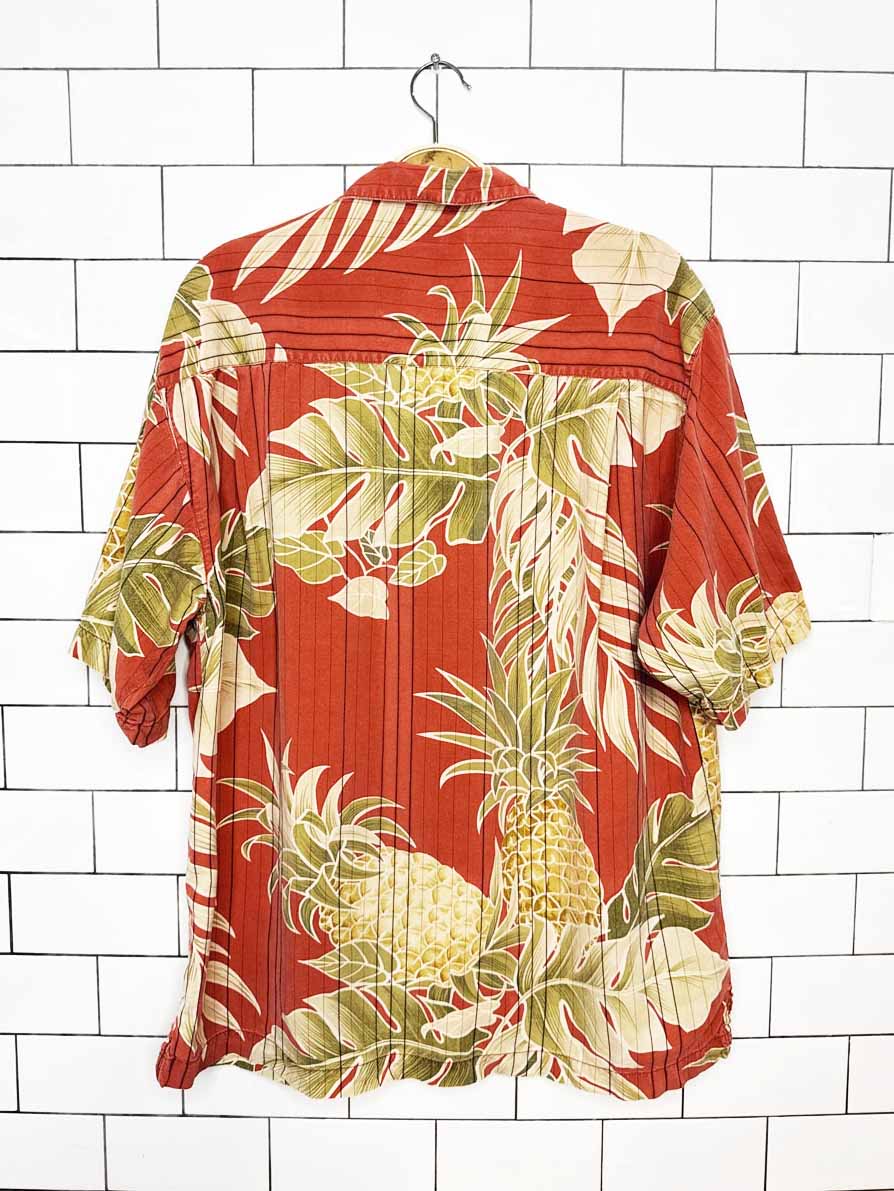 vintage tommy bahama 100% silk full button cabana shirt - good market thrift store