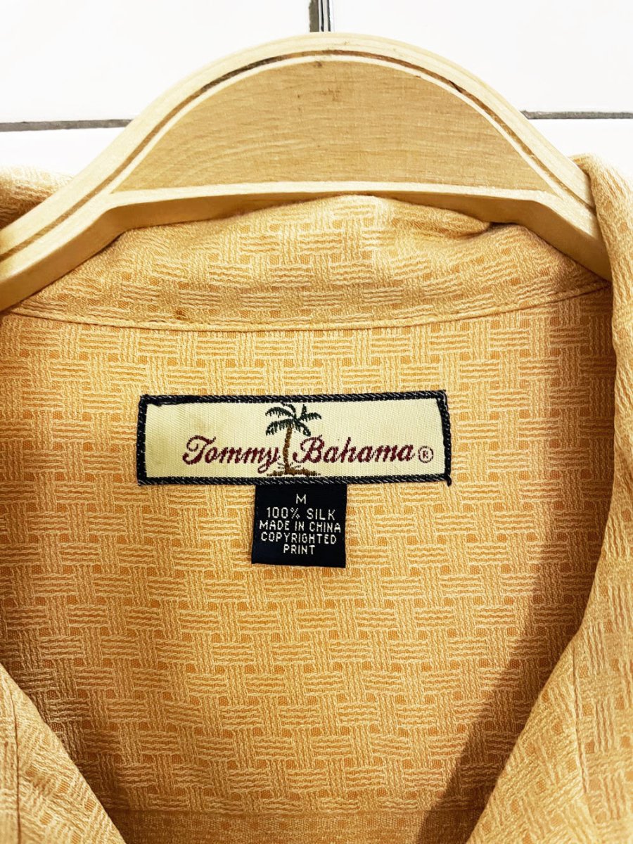 vintage tommy bahama 100% silk hula dancer full cabana button shirt - good market thrift store