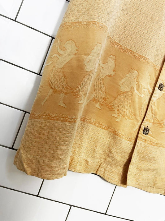 vintage tommy bahama 100% silk hula dancer full cabana button shirt - good market thrift store