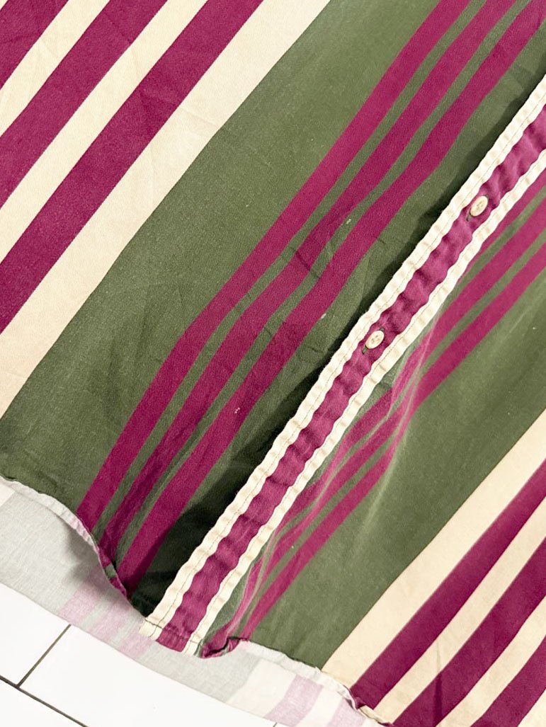 vintage tommy hilfiger crest pocket striped shirt - good market thrift store