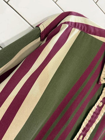 vintage tommy hilfiger crest pocket striped shirt - good market thrift store