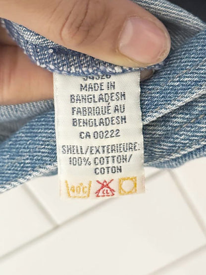 vintage tradition country collections full zip denim vest top - good market thrift store