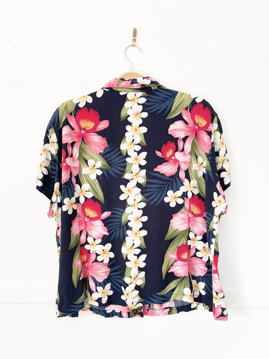 vintage two palms hawaiian full button resort shirt | made in USA - good market thrift store