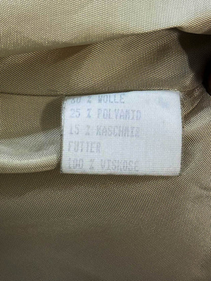 vintage upper east wool - cashmere double breasted belted trench coat | the perfect company - good market thrift store