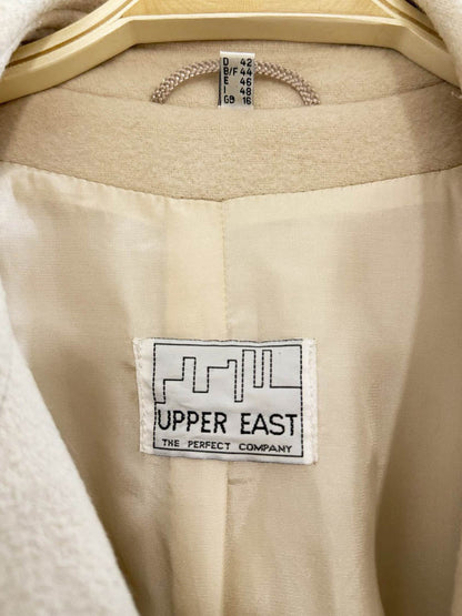 vintage upper east wool - cashmere double breasted belted trench coat | the perfect company - good market thrift store